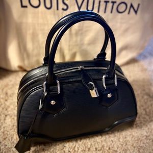 Louis Vuitton Black Epi Bowling Bag